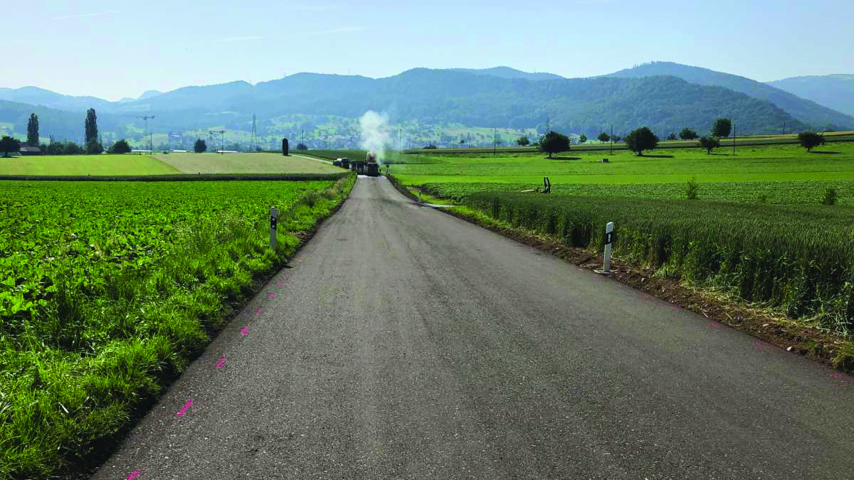 Optimales Recycling von Ausbauasphalt auf verkehrsschwachen Straßen