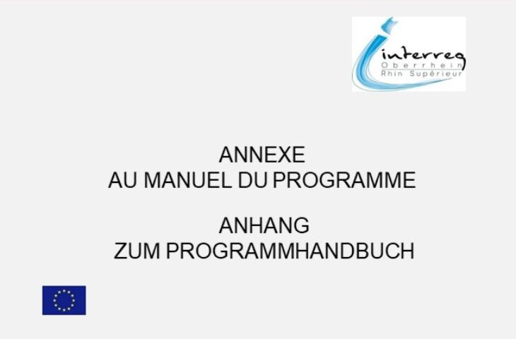 Aktualiserter Anhang zum Programmhandbuch