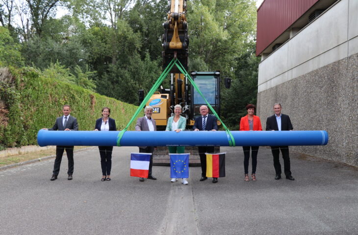 Neue grenzüberschreitende Trinkwasserleitung nördlich des Oberrheins