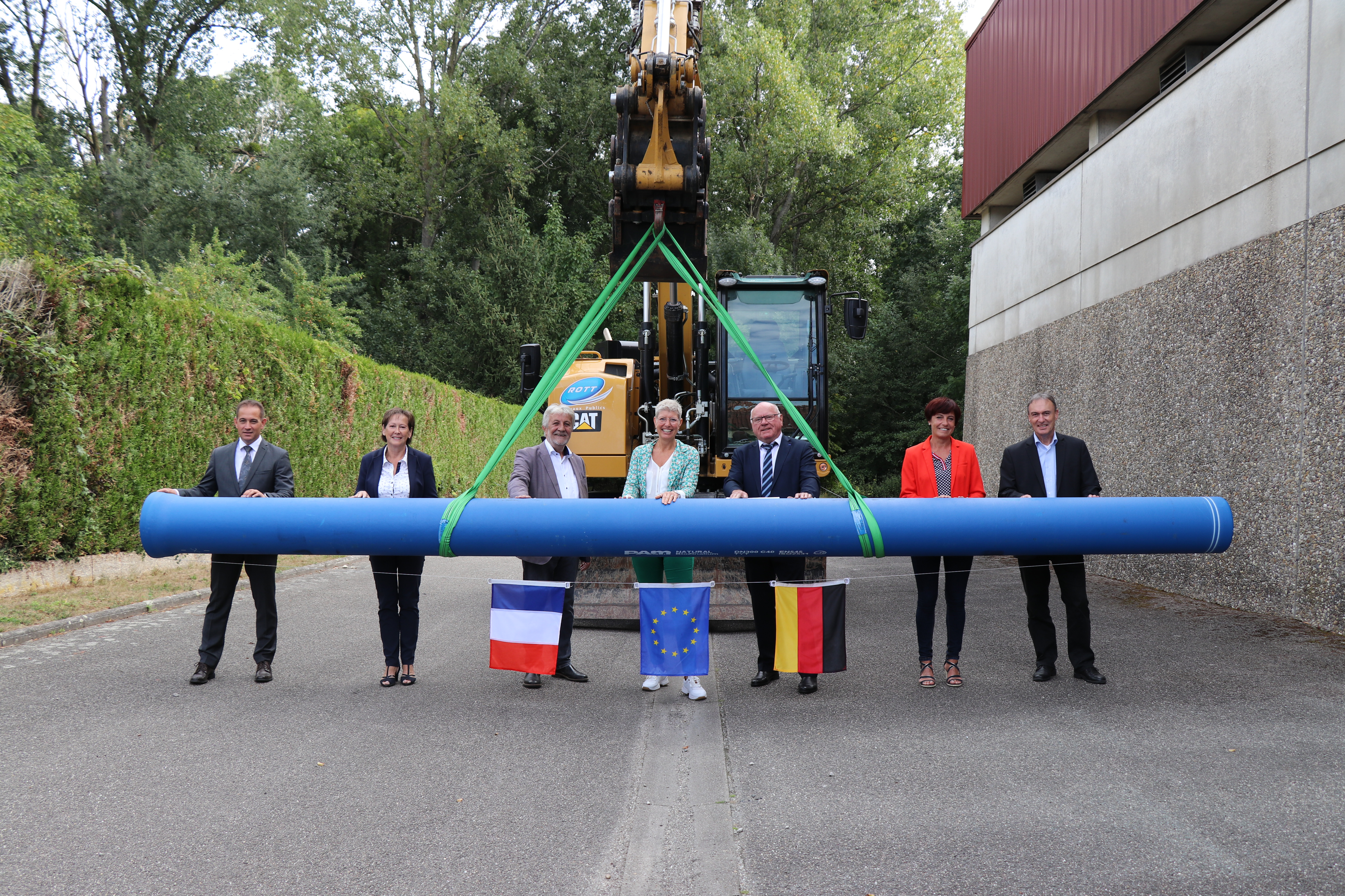 Neue grenzüberschreitende Trinkwasserleitung nördlich des Oberrheins