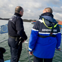 Ein schweres Polizeiboot für die deutsch-französische Wasserschutzpolizeistation