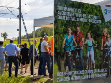 Bald verbindet ein neuer grenzüberschreitender Radweg Leymen (F) mit Rodersdorf (CH)