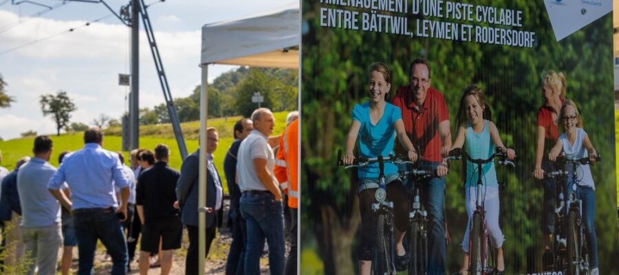 Bald verbindet ein neuer grenzüberschreitender Radweg Leymen (F) mit Rodersdorf (CH)