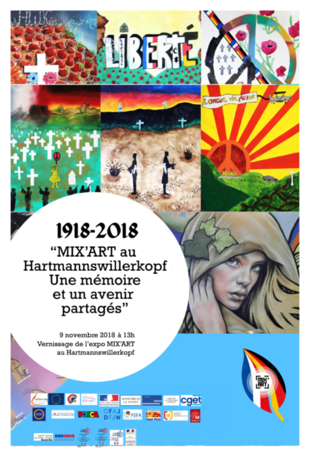 Künstlerischen und bürgerlichen Workshops «Mix’art Hartmannswillerkopf 2018
