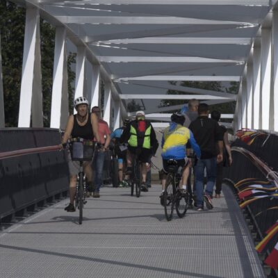 Rheinpassage am PK 309 für Fußgänger und Radfahrer