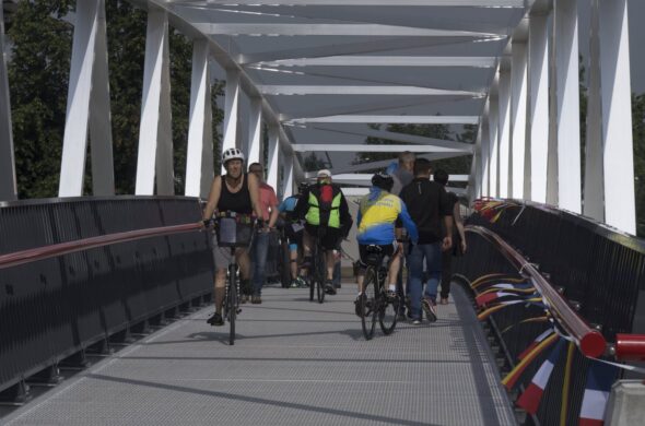 Rheinpassage am PK 309 für Fußgänger und Radfahrer